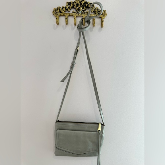 ✨ Hobo Amble Leather Crossbody Bag in Titanium - The Perfect Crossbody & Wallet - Picture 1 of 9